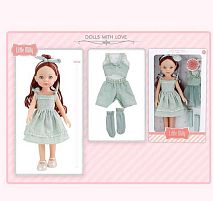 Лялька 91098 I висота 33 см, костюм, шкарпетки, обруч, в коробці