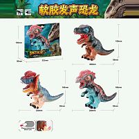 Динозавр W 677 3 види, звуки, гумовий, пискавка, в коробці, ВИДАЄТЬСЯ ТІЛЬКИ МІКС ВИДІВ