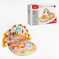 Килимок 508-8 B звук, підсвічування, піаніно, мелодії, люстерко, 4 брязкальця, в коробці