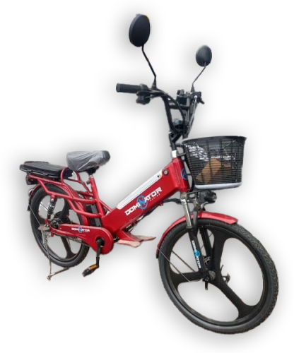 Електровелосипед Dominator PANTHER red (колеса: Ø24", акб: 48V/14Ah/Li-ion, мотор: 500W, пробіг на одному заряді до 45 км, до 35 км/г, червоний) фото 3