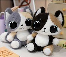 М`яка іграшка M 18319 2 види, “Котик”, висота 37см