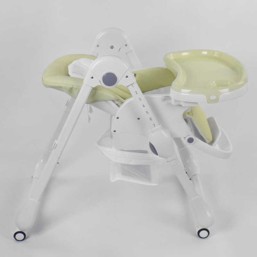 Стільчик для годування немовлят Toti W-56077 (м'який PU, м'який вкладиш, 4 колеса, знімний столик, в коробці) фото 4