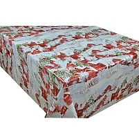 Скатертина-клейонка ПВХ з малюнками 3D "Новорічна" на ткан.основі 1.40*20м Stenson MA-5434