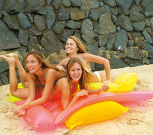 Матрац надувний пляжний "Неон" Intex 59717 (3 кольори, 69*183 см., вага: 0,7 кг.) фото 6
