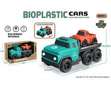 Набір машин 933-953 AM 2 машинки, звуки, мелодія, підсвічування, з біопластику, в коробці