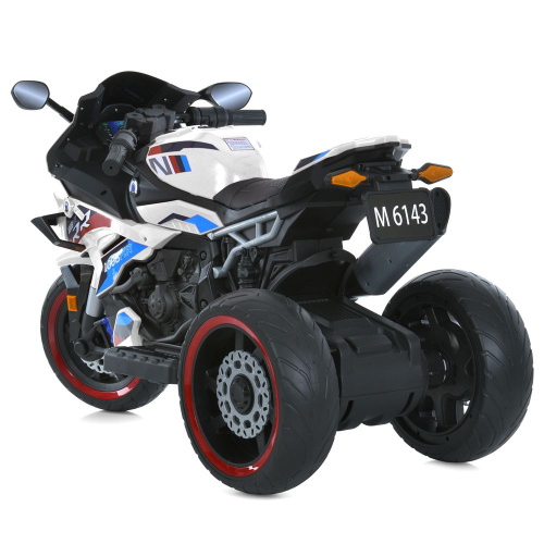 Електромотоцикл дитячий Bambi Racer M 6143EL-1 (колеса: EVA, акк. 12V/7Ah, мотор: 2*25W/12V/RPM16000, до 7 км/г, до 30 кг) фото 5