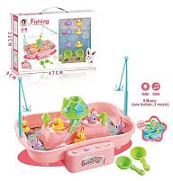 Риболовля QY 999 A водна, рибки, качки, млинок, черпаки, звук, підсвічування, на батарейках, в коробці