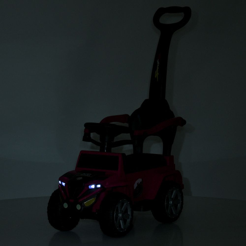 Каталка-толокар Bambi M 5805EL-8 (колеса: Ø7,1"/EVA, батьк. ручка, страхувальний бампер, сидіння: шкіра, музика, до 25 кг) фото 6