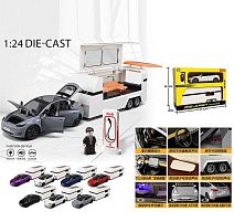 Машинка M 92312-6 металопластик, інерція, підсвічування, звуки, пісня англ, відкриваються дверцята, трейлер, в коробці, ВИДАЄТЬСЯ ТІЛЬКИ МІКС ВИД