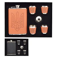 Сувенірний набір (фляга, 4 стоси) Stenson(R86714)
