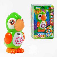 Музичний папужка 45158 "TK Group", ОЗВУЧУВАННЯ УКРАЇНСЬКОЮ МОВОЮ, пісні, казки, скоромовки, загадки, вікторина, підсвічування, запис голосу, се