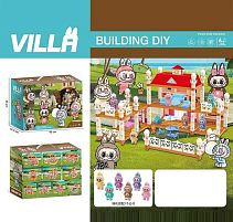 Будиночок 111-482 B герой, підсвічування, 3 режими, 2 фігурки, песик, ліжко, столик, стільчики, меблі, в коробці