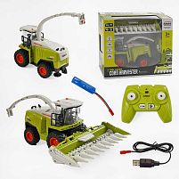 Комбайн на радіокеруванні 6611 A звук, підсвічування, акумулятор 3.7V, пульт 2.4GHz, USB-кабель, гумові колеса, масштаб 1:24, в коробці