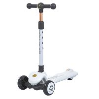 Самокат триколісний iTrike JR3-172-W (колеса: передні Ø4,7"/заднє Ø3,34"/PU, рама: пластик, підсвітка, музика, до 25 кг)
