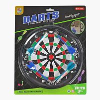 Дартс ZY 3009 4 дротика на магнітах, d -25 см, на листі