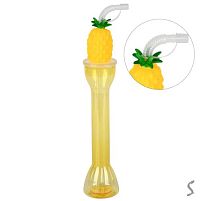 Склянка з кришкою та трубочкою "Pineapple" 450мл Stenson R38204