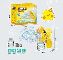 Пістолет з мильними бульбашками LY 023 на батарейках, підсвітка, автоматичний принцип роботи, мильний розчин, в коробці