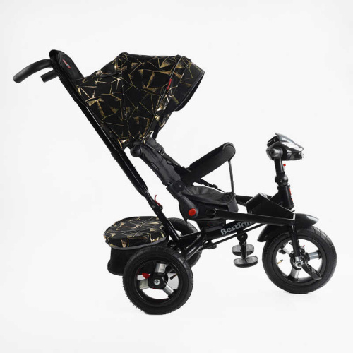 Велосипед дитячий триколісний Best Trike 6088 F – 626-87 (колеса: переднє Ø12"/задні: Ø10"/гума, рама: сталь, батьк. ручка, нахил спинки, до 25 кг) фото 3