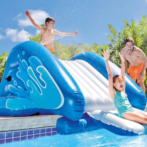 Дитячий надувний ігровий центр Intex 58849 «Water Slide» (Водна гірка з розпилювачем, 127*206*343 см.) фото 2