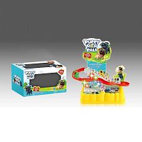 Трек 0912-6 “Собачки”, підіймач на батарейках, музика, підсвітка, 3 фігурки, автоматичний підіймач, в коробці