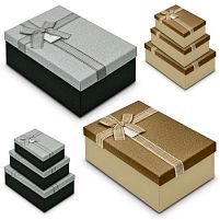 Коробка подарункова "Best wishes" 3шт/наб 23*16*10/21*14*8/19*12*7см Stenson R33275G