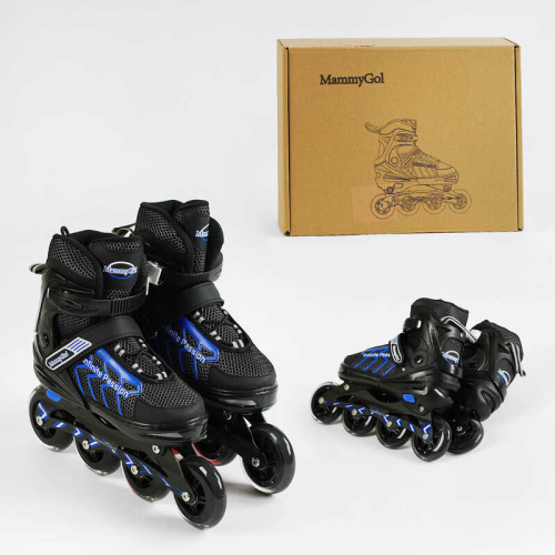 Ролики дитячі Profi Roller 81785-XL (розсувні, розмір 42-44, колеса 4/Ø90 мм/PU, в один ряд)