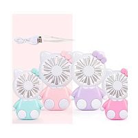 Вентилятор 1201 A 4 кольори, герой, 3 режими, підсвічування, вбудований акумулятор, USB кабель, в коробці, ВИДАЄТЬСЯ ТІЛЬКИ МІКС ВИДІВ