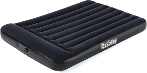 Надувний матрац BestWay 67462 «Flocked Air Bed» (25*137*191 см, 30 см з підголівником, півторамісний, вбудований електронасос 220V, до 273 кг) фото 2