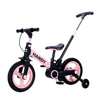 Велосипед дитячий двоколісний Corso 2078-69 (колеса: Ø12"/PU, рама: сталь, знімні педалі, допоміжні колеса, батьківська ручка, до 30 кг)