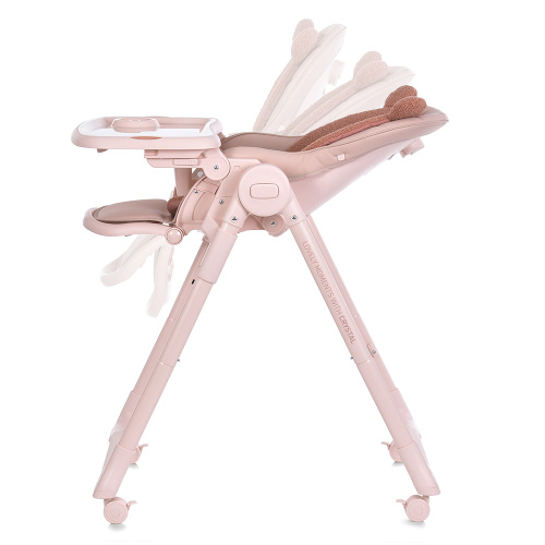 Стільчик для годування немовлят El Camino ME 1037 CRYSTAL Bear Pink фото 6