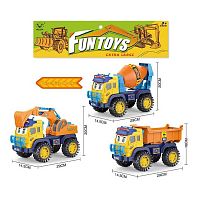 Спецтехніка 8304 3 види, довжина 29 см, рухомі елементи, в пакеті, ВИДАЄТЬСЯ ТІЛЬКИ МІКС ВИДІВ