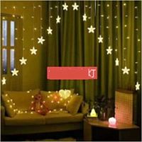 Гірлянда з пультом C 61482 "Зірки", 5.7 метрів, біле світло, від USB, 8 режимів, пульт дистанційного керування, у коробці