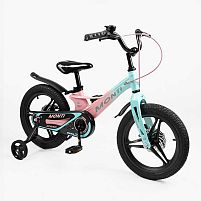 Велосипед дитячий двоколісний Corso MT-16998 «Monti» (колеса Ø16"/гума, рама: магній, допоміжні колеса, гальмо ручне, від 5 років)