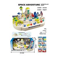 Трек JP 588-26 механічний принцип роботи, 3 машинки, рухливі елементи, механічний підіймач, перешкоди руху, в коробці