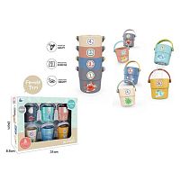 Гра для ванни 666-02 6 відерець з отворами, в коробці