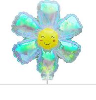 Повітряна кулька М 20292 ЦІНА ЗА 20 ШТУК В УПАКОВЦІ, “Квітка”, підсвічування, в пакеті