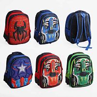 Рюкзак C 65482 регульовані лямки, 2 відділення, в пакеті, ВИДАЄТЬСЯ ТІЛЬКИ МІКС ВИДІВ