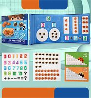Магнітна гра C 74054 "Арифметика", цифри, математичні знаки, у плівці