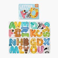 Набір магнітів C 74773 абетка, англійська, назви тварин, в пакеті