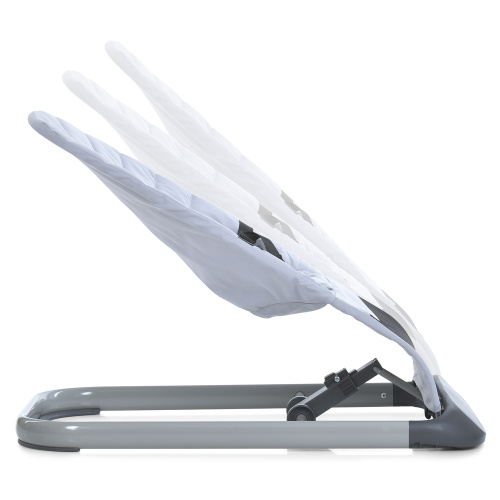 Крісло-шезлонг для немовлят (баунсер) El Camino ME 1178 IZZY Gray (з натурального льону, механізм гойдання: від рухів дитини) фото 5