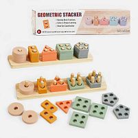 Логічна гра C 55579 геометричний сортер, підамідки, в коробці