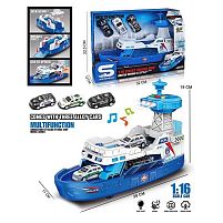 Корабель JS 160 A штрих=19438 звук, підсвітка, масштаб 1:16, рухомі елементи, інерція, в коробці
