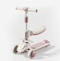 Самокат-беговел триколісний Skyper L-60/1147 (колеса: передні Ø4.92"/PU/заднє Ø3,15"/PU, рама: пластик/складна, сидіння, підсвітка, до 25 кг)