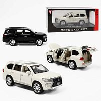 Джип RS-42075 "Авто Експерт", 2 кольори, металопластик, 1:24, звук, світло, інерція, відчиняються двері, в коробці
