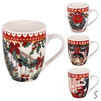 Чашка новорічна "Merry Christmas" 350мл Stenson R100346