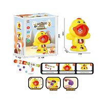 Тир 688-3 B помповий пістолет, каченя з мішенню, звукові ефекти, підсвічування, 12 м’яких м’ячиків, в коробці