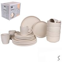 Набір столового посуду 16пр/наб (тарілка 26+20см, супниця 15см, чашка 420мл) Stenson MC5573-3