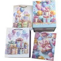 Пакет подарунковий паперовий S "Birthday party" 18*23*10см Stenson R40772-S