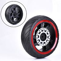 Колесо для дитячого електромотоцикла Bambi Racer M 6143-EVA WHEEL (заднє, Ø36 см/12 см/EVA)