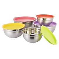 Миски з кришками SS 10пр/наб 18/20/22/24/26см Stenson R93816-10